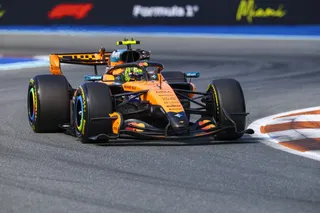 McLaren driver Lando Norris (1) during Sprint qualifying before the Crypto.com Miami Grand Prix at Miami International Autodrome May 1, 2026. — Nathan Ray Seebeck-Imagn Images pic via Reuters