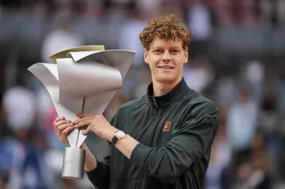 Italy’s Jannik Sinner celebrates with the Madrid Open trophy after defeating Germany’s Alexander Zverev in the men’s final at Park Manzanares in Madrid, Spain, May 3, 2026. — Reuters pic