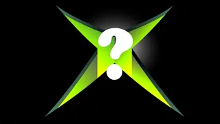 Original 2001 Xbox logo with a white question mark overlaid.