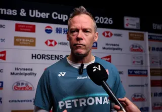 National singles coaching director Kenneth Jonassen  during a press conference after the quarter-final tie between Malaysia and China at the BWF Thomas and Uber Cup Finals 2026 at Forum Horsens May 1, 2026. — Bernama pic