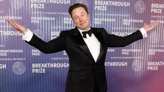 Elon Musk attends the 2024 Breakthrough Prize Ceremony at Academy Museum of Motion Pictures on April 13, 2024 in Los Angeles, California. (Photo by Taylor Hill/Getty Images)