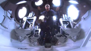 Images from the flight of VSS Unity.
