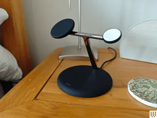 Image may contain Wood Plywood Electrical Device Microphone Furniture Table Hardwood Tabletop Person and Desk