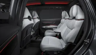 The middle row of an Audi Q9