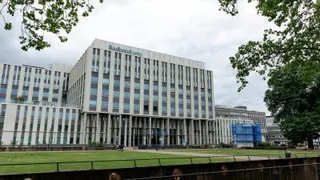 位于荷兰东部城市奈梅亨的拉德布德大学医院，收治疑似在“洪迪厄斯”号邮轮上感染汉坦病毒的乘客。（图取自法新社）