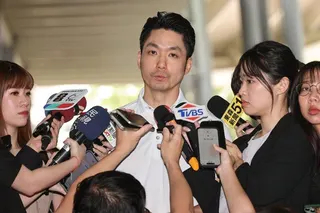 台北市長蔣萬安（中）出席活動，針對密室逃脫發生意外表示，這起事件確實凸顯密室逃脫...