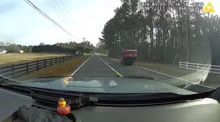 Georgia teen arrested after stolen SUV flips during police chase