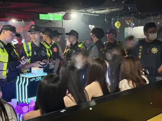 擴大臨檢。桃園警分局提供