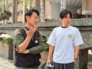 非藍陣營的頭份市、竹南鎮「夢幻名單」是曾玟學（右）、葉忠倫。（翻攝曾玟學臉書）