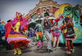 Mardi Gras Day festivities at Jackson Square in New Orleans on February 17, 2026.