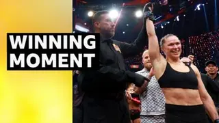 Rousey marks her comeback by submitting Carano in 15 seconds