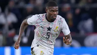 Thomas Partey in action for Ghana