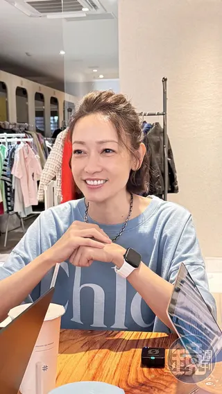 潘慧如被問到王俐人近期爭議表示是個人選擇。葉婉如攝