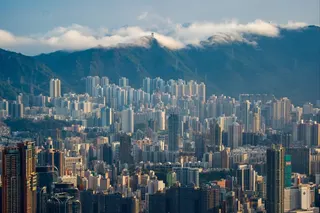 The skyline of Hong Kong viewed from Victoria Peak. Photo: Eugene Lee