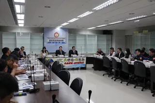 台北地檢署與松山分局共同舉行選舉查察座談會。台北地檢署提供