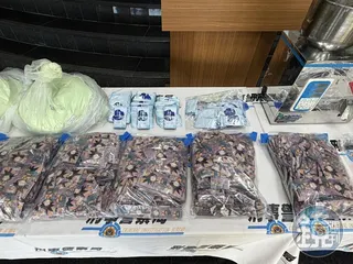 查扣三級毒品咖啡包3,885包。(刑事局提供)