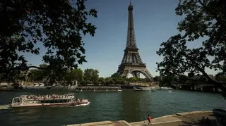 Parisians cooled off in the city’s Saint-Martin canal