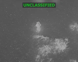 A vessel being struck in the eastern Pacific Ocean by the US military, which claimed it was involved in drug trafficking, on 8 May