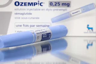 A photo of Novo Nordisk’s weight loss drug Ozempic in Paris. Photo: AFP