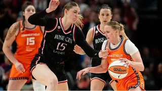 Hailey Van Lith’s brief stint with the Connecticut Sun ended Thursday after the franchise waived the former first-round pick. (Photo by Ali Gradischer/Getty Images)