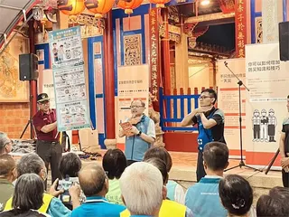 快新聞／彰化廟口開講吸500人！劉世芳拚全民防災、防詐一次到位