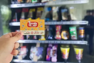 A dedicated card will be issued to some 6,000 low-income households to allow them to redeem the free meals from the vending machines.