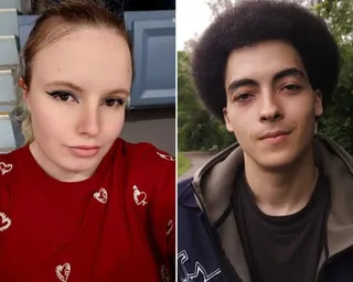 Composite image of Faye and Josh