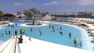 高雄星光水岸公園改造完工　戲水區大升級放電又消暑