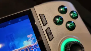 The face buttons on the upper right of the MSI Claw 8 AI+