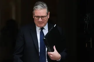 Britain’s Prime Minister Keir Starmer leaves 10 Downing Street in London in April. Photo: AP