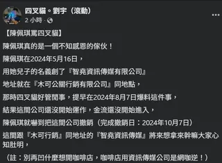 快新聞／陳佩琪怒嗆四叉貓！他冷回：要不是有我全家都在牢裡