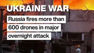 Ukraine targeted by mass drone attack