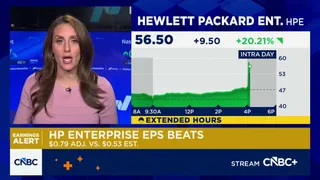 Hewlett Packard Enterprise's stock jumps more than 20% on blockbuster quarter