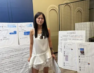 丟丟妹說到委屈之處難忍落淚。丟丟妹團隊