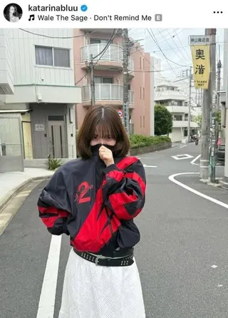 Karina去年也曾在選舉的敏感時期發布照片，引發政治聯想。（圖／翻攝自IG @katarinabluu）