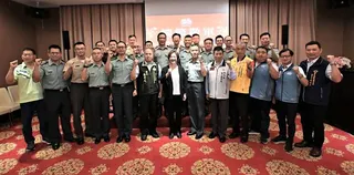 ▲為感謝國軍官兵保鄉衛國及對地方救災等工作的協助，彰化縣政府於6月3日邀請縣轄駐軍彰化縣後備指揮部等18個單位主官及代表，進行意見交流。 （圖／彰化縣政府提供）