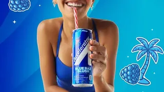 凱伊．川普與機能性飲料品牌Accelerator Active Energy合作推出個人首款聯名飲品口味「Blue Raz Slush」。（取自kaitrumpgolfer IG）