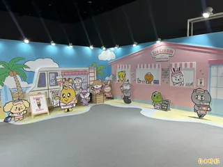 SEVENTEEN《Ice Cream with MINITEEN》主題快閃店在5日開幕。(記者廖俐惠攝)