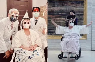 陳文茜今年在醫院度過68歲生日。（圖／臉書 文茜的世界周報 Sisy's World News）