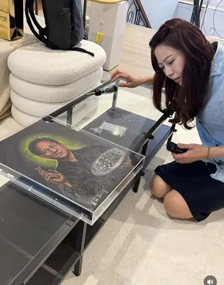 張熙恩十分用心。（取材自張熙恩IG）