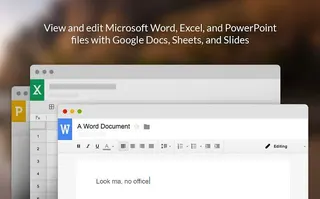 Google文件能直接編輯微軟Office了。（圖／翻攝自Google Chrom Web Store官網）