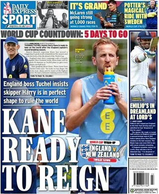 The Daily Express back page