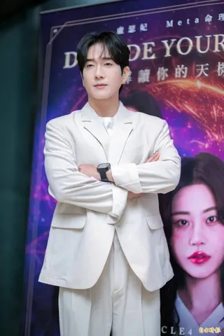 Meta命理俊是第二次來台。(記者王文麟攝)