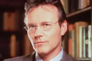 Getty Images Anthony Head in glasses in a still from Buffy in 1998