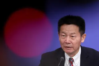 Wu Qing, chairman of the China Securities Regulatory Commission, speaks at a press conference on the sidelines of the National People’s Congress in Beijing in March. Photo: Reuters