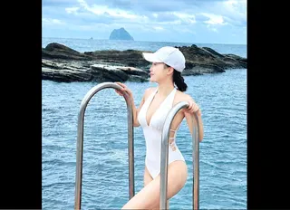 吳巧瀅發泳裝照宣傳外木山長泳活動。（圖／翻攝吳巧瀅臉書）