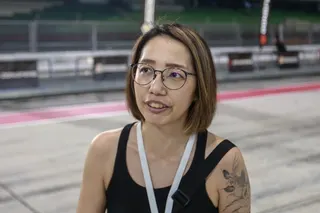 Participant Kim Chan speaks to Malay Mail during the Dongfeng Track Day at Petronas Sepang International Circuit in Sepang, June 7, 2026. — Picture by Sayuti Zainudin