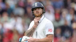 England captain Ben Stokes after being dismissed in the first Test against New Zealand