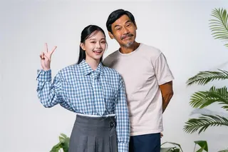 夏靖庭和邵奕玫在劇中飾演祖孫 。（圖／大愛提供）