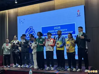 2026年亞洲大學羽球錦標賽盛大開打(記者吳孟儒攝)